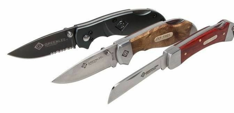 Electrician's Tools Greenlee | Greenlee 0652-25 Titanium-Coated Drop Point Pocket Knife, Aluminum