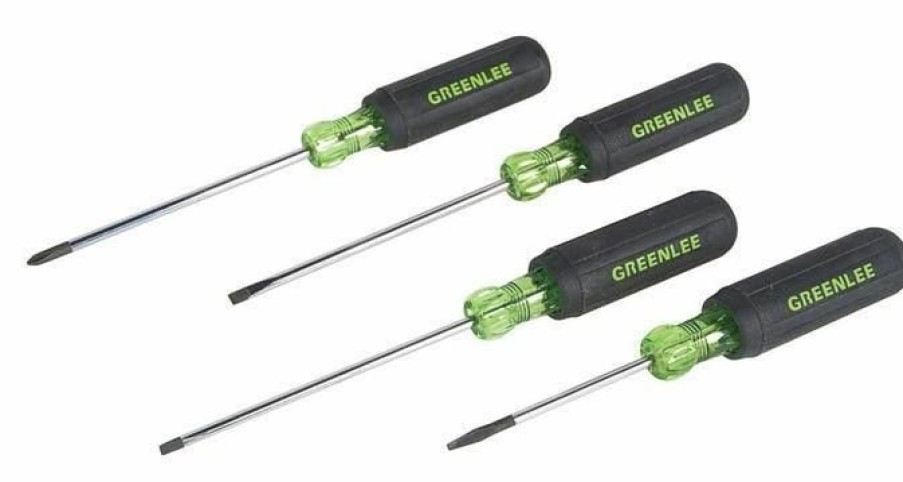 Electrician's Tools Greenlee | Greenlee 0153-03C 4-Piece Mini Screwdriver Set (Round Shank)