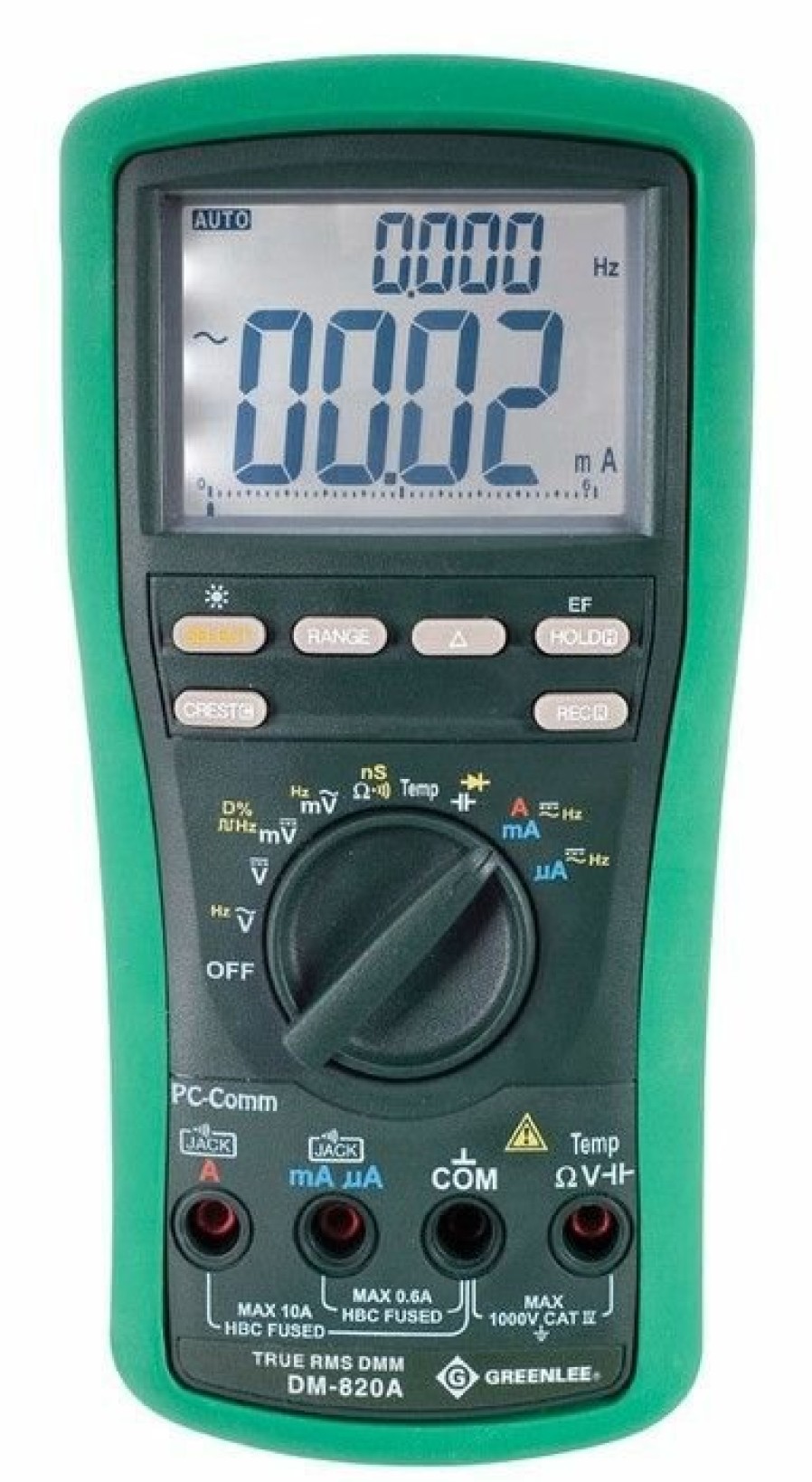 Test & Measurements Greenlee | Greenlee Dm-820A 10,000-Count Digital Multimeter, 1000V, 10A (Dm-820A)