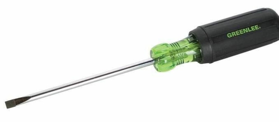 Electrician's Tools Greenlee | Greenlee 0153-21C Round Shank 3/16" X 4" Flat Blade Screwdriver