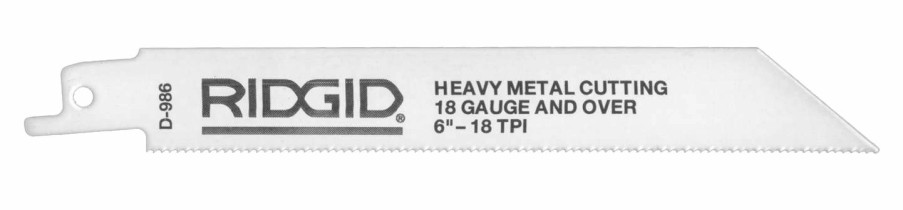 Plumbing Tools Ridgid | Ridgid 47082 Bi-Metal Universal Single Shank Reciprocating Saw Blades Model D-989