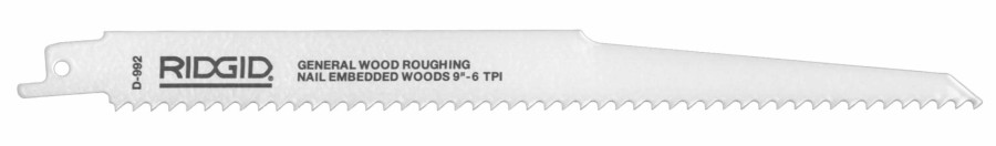 Plumbing Tools Ridgid | Ridgid 47082 Bi-Metal Universal Single Shank Reciprocating Saw Blades Model D-989