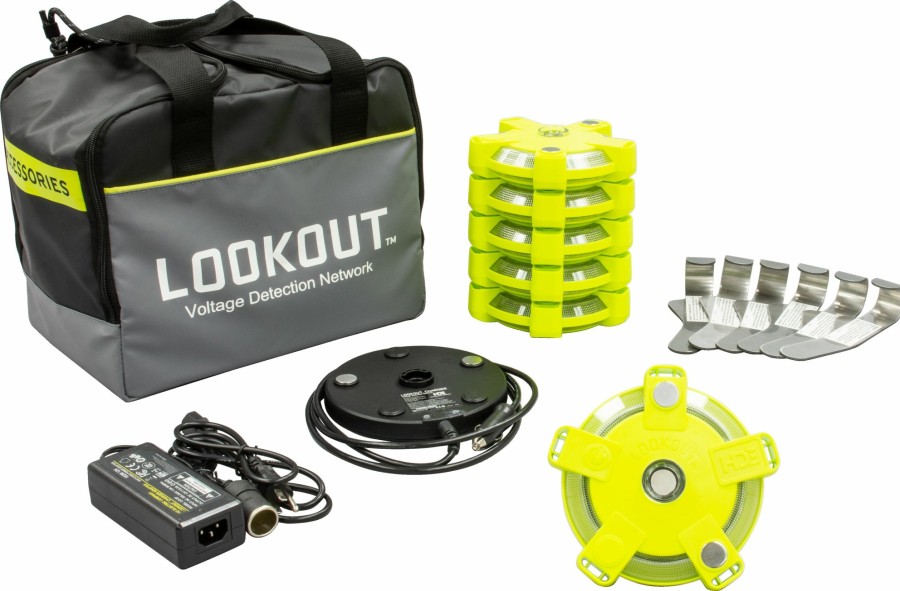 Utility Tools HDE | Greenlee Lo-06H Lookout® Voltage Detection Network, Fence Kit