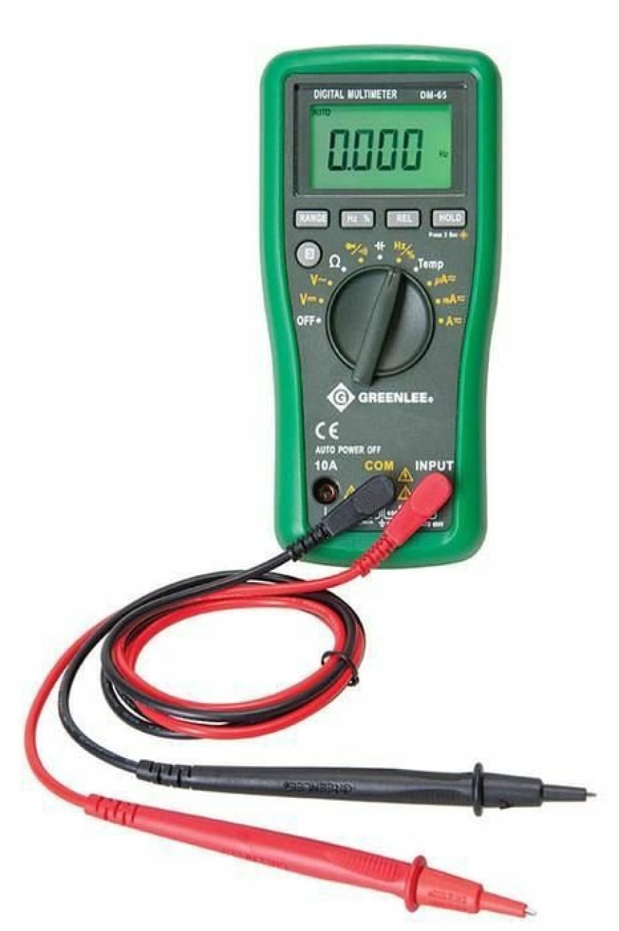 Test & Measurements Greenlee | Greenlee Dm-65 4,000-Count Digital Multimeter, 1000V, 10A (Dm-65)