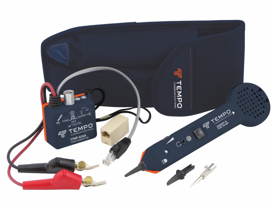 Test & Measurements Greenlee | Tempo 701K-G/6A Professional Tone And Probe Tracing Kit, Standard With Abn Test Clips