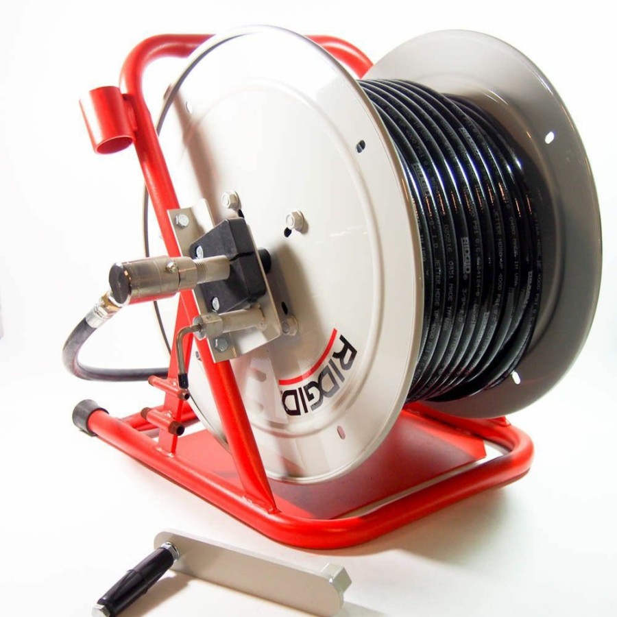 Plumbing Tools Ridgid | Ridgid 64902 Hose Reel With 200' (61 M) X 3 ⁄8" Id Hose (Fits Kj-3100) Model H-38 Wh