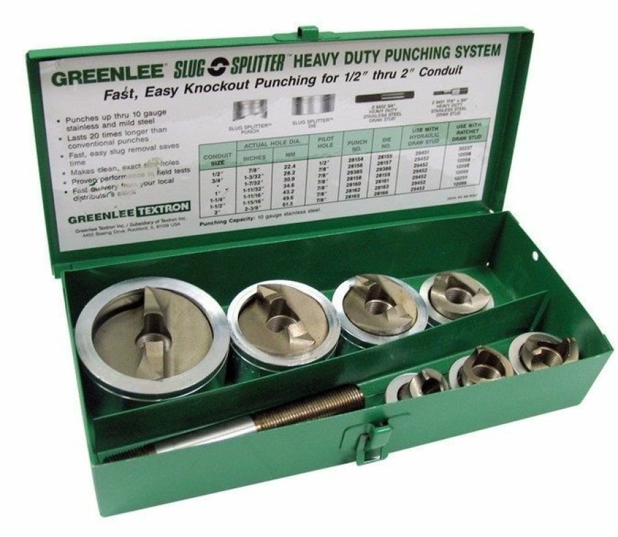 Electrician's Tools Greenlee | Greenlee 7307 Hydraulic Knockout Punch Set, Sc