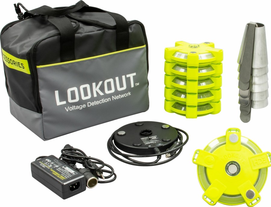 Utility Tools HDE | Greenlee Lo-06C Lookout® Voltage Detection Network, Cones Kit