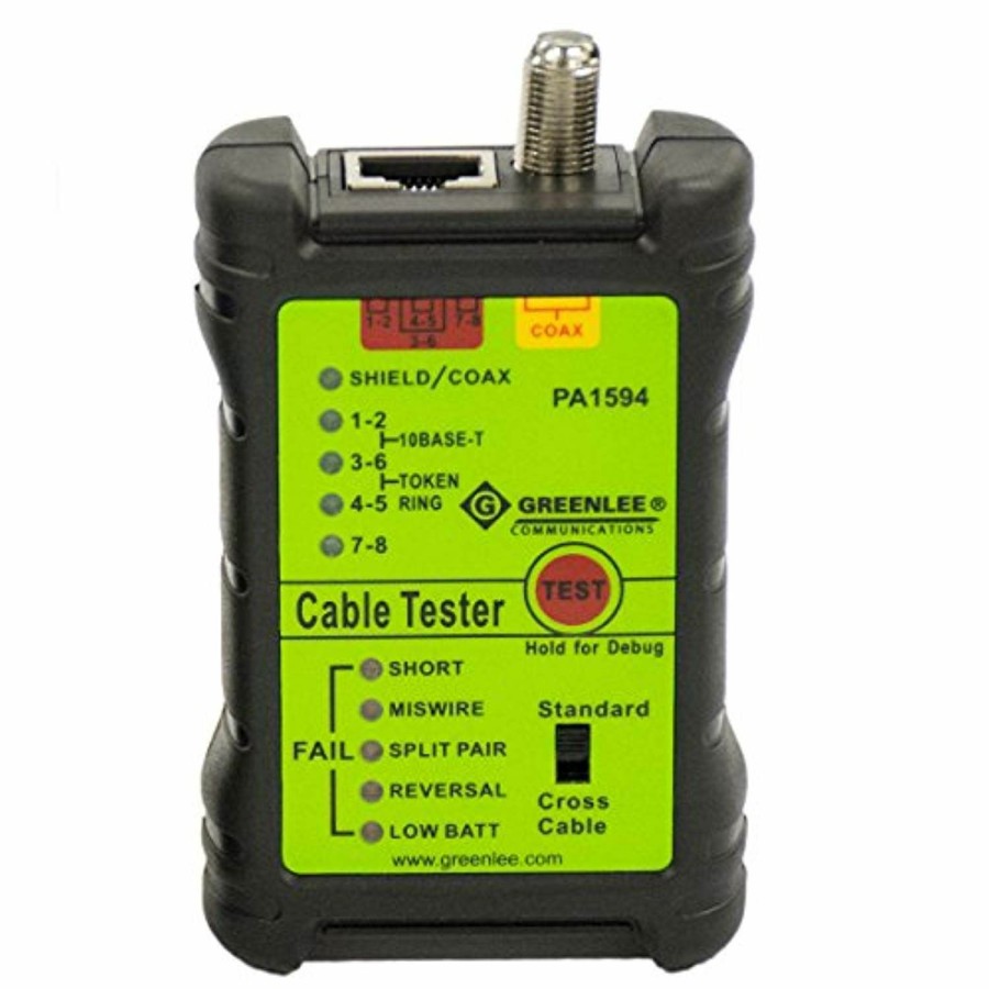 Electrician's Tools Greenlee | Greenlee Pa1594 Lan & A/V Cable Check Tester