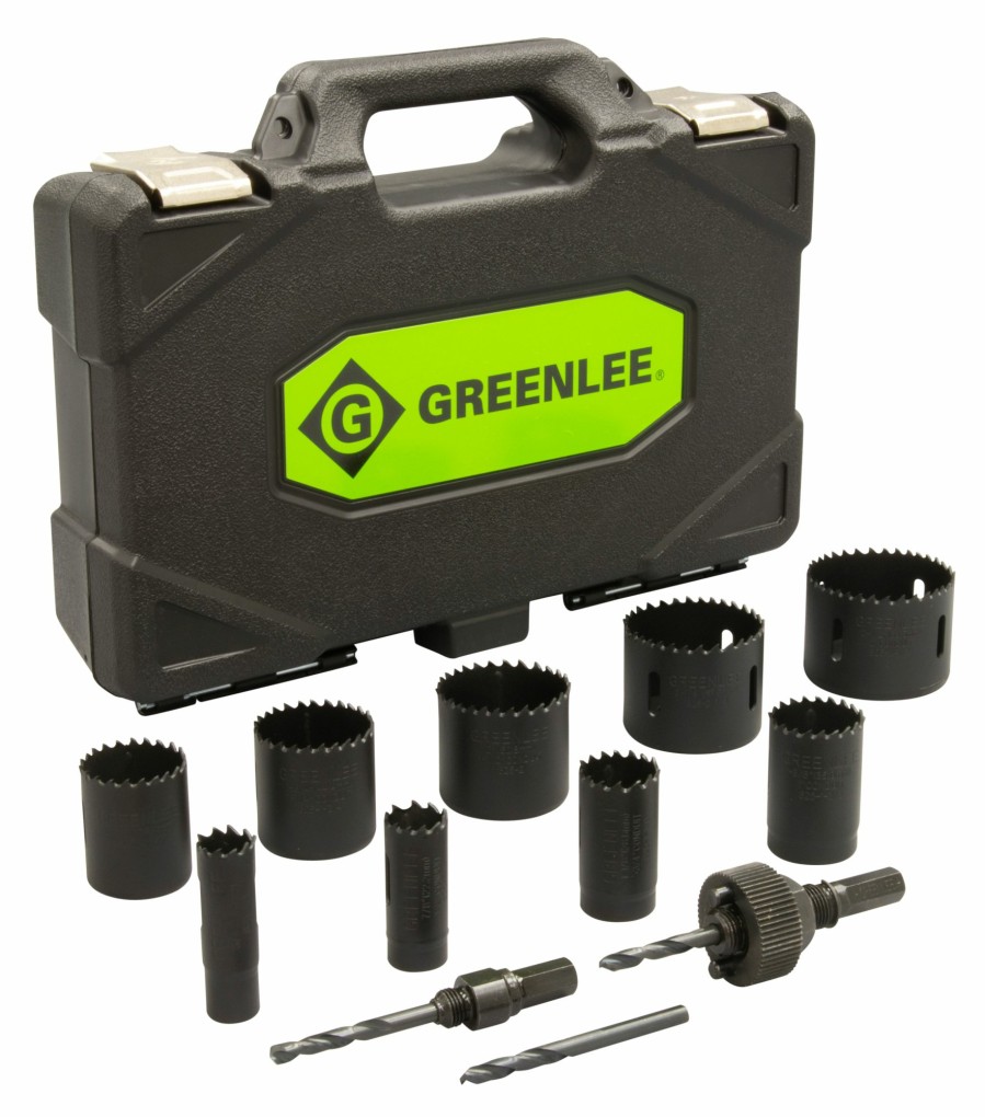 Electrician's Tools Greenlee | Greenlee 891 12-Piece Hole Saw Set With 3/4" - 2-1/2" Saws