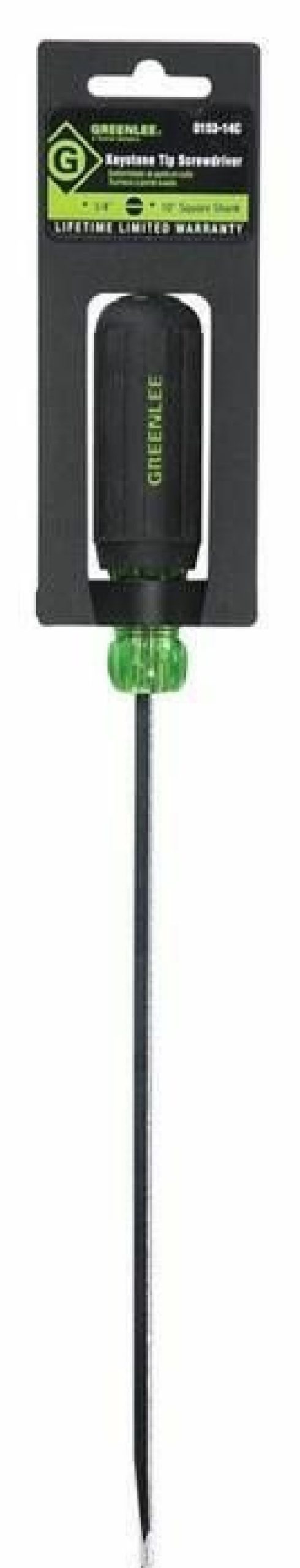 Electrician's Tools Greenlee | Greenlee 0153-14C Square Shank 1/4" X 10" Flat Blade Screwdriver