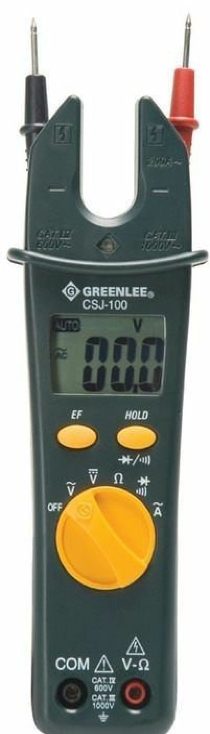 Test & Measurements Greenlee | Greenlee Csj-100 Ac Open Jaw Clamp Meter, 1000V, 200A