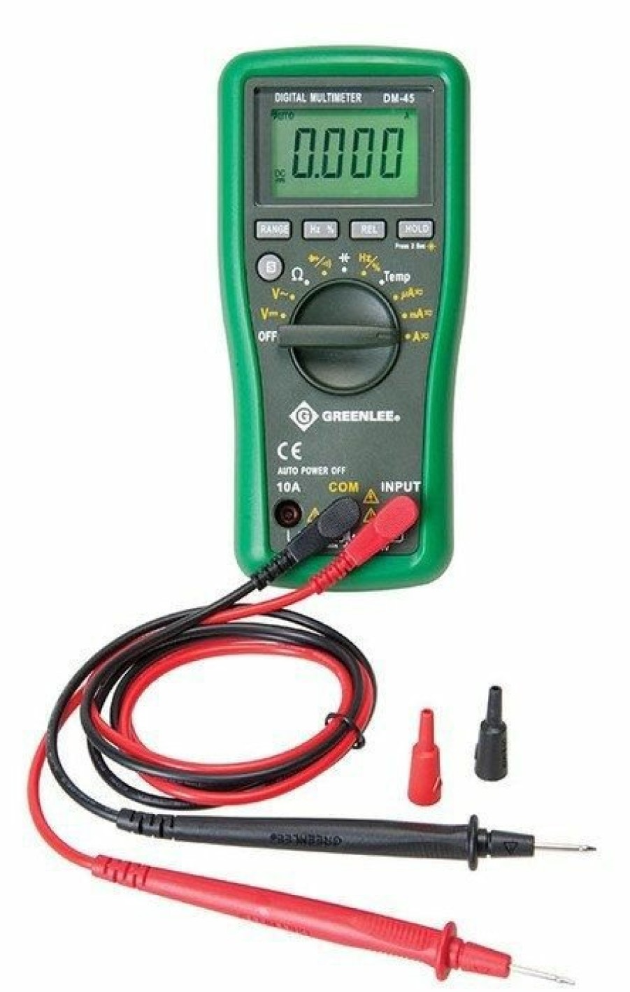 Test & Measurements Greenlee | Greenlee Dm-45 4,000-Count Digital Multimeter, 600V, 10A (Dm-45)