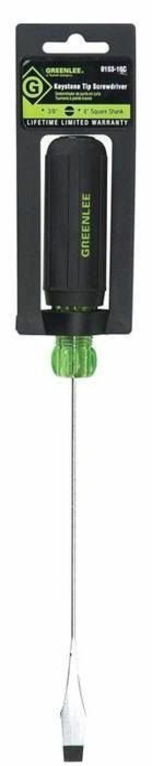 Electrician's Tools Greenlee | Greenlee 0153-16C Square Shank 3/8" X 8" Flat Blade Screwdriver